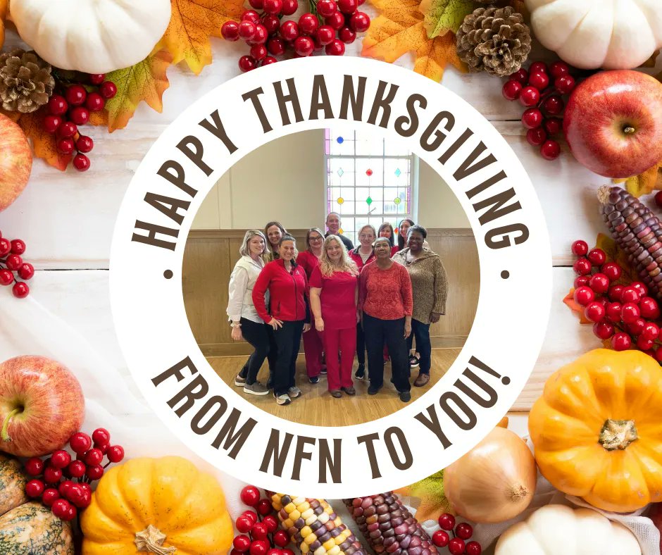 As we head into this long weekend we wanted to send a quick note to our NFN community. Today and everyday we are so grateful for you. Together we are improving the lives of our tiniest Tennesseans and their families and for that we can't say thank you enough. Happy Thanksgiving!
