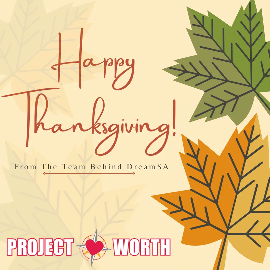 idream_sa's tweet photo. Happy Thanksgiving! 🦃🍁🍽 

From our Project Worth family to yours! ☺️❤️

#Thanksgiving2021 #Family #Friends #SanAntonio #SATx #DreamSA #BelieveItAchieveIt #Youth #YouthEmpowerment #YouthDevelopment #Community https://t.co/yBwpsE39XC