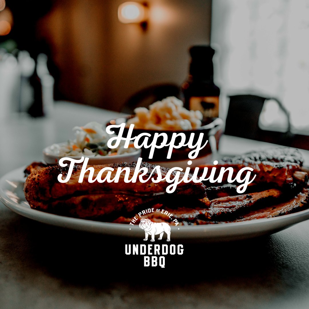 Underdog_BBQ's tweet photo. Giving thanks for each and every one of you, Underdogs! 🧡🐾 https://t.co/gQTwNHSC7X