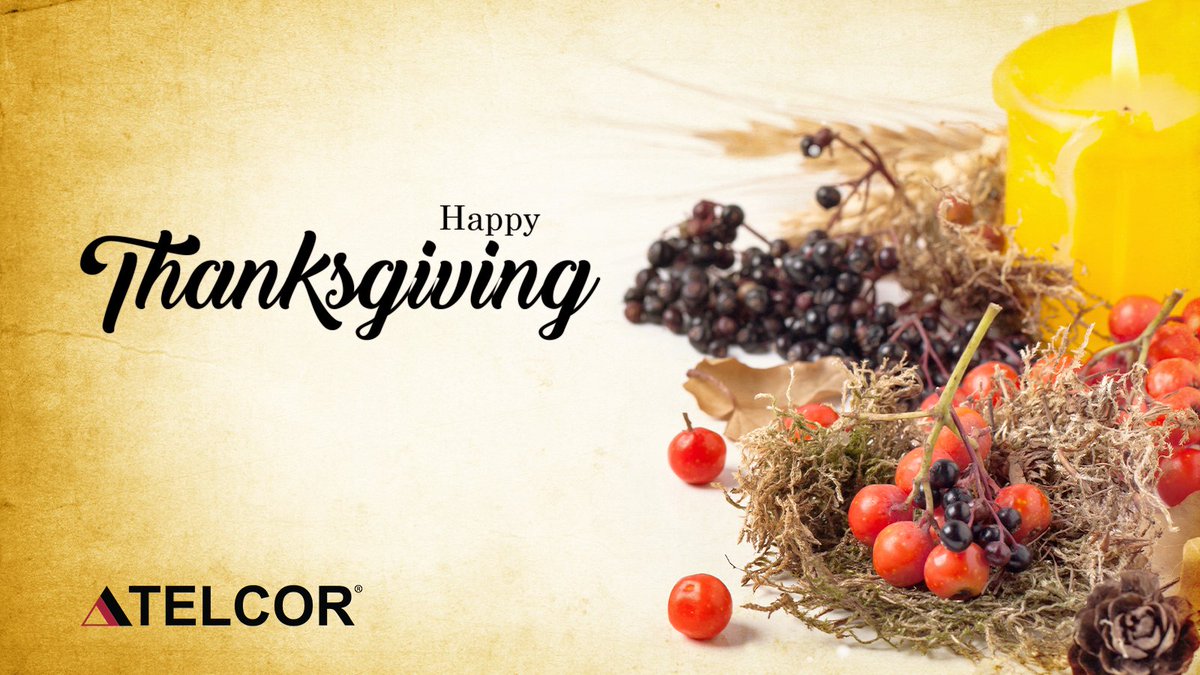 Happy Thanksgiving! 🦃 We're thankful for our wonderful employees across all departments who make TELCOR the awesome workplace it is. Enjoy the holiday and stay safe!

#Thanksgiving #EmployeeAppreciation #Thankful
