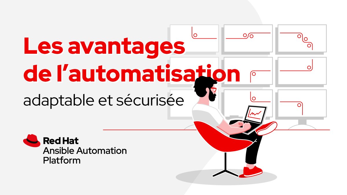RedHatFrance's tweet photo. Découvrez Red Hat @ansible, la plateforme qui fournit un cadre pour le déploiement de l'#automatisation à l'échelle de votre entreprise. 

👉 Gagnez en stabilité, sécurité et évolutivité
👉 Bénéficiez d'assistance et de formations

Pour en savoir plus: https://t.co/M9U1wWe4hL https://t.co/jcf626GdTS