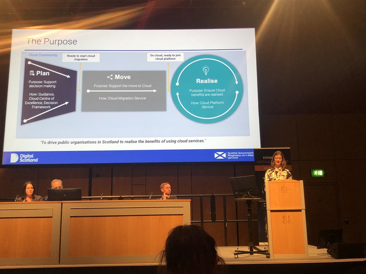 Great to see Nia Lewis of the Cloud First team of <a href="/scotgov/">Scottish Government</a> bring to life cloud services from a technology &amp; environmental perspective - look forward to the next steps