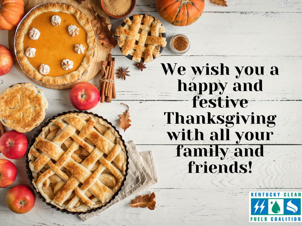kycleanfuels's tweet photo. Here's to another year of giving thanks for all of the wonderful blessings our team has experienced.  We wish you a happy and festive Thanksgiving with all your family and friends! https://t.co/AOc34ogHhX