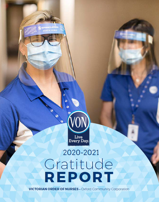VONOxford's tweet photo. We are excited to share our 2020-2021 Gratitude Report with you today! Our donors helped give excellent care, compassion and love to many individuals in our community. Thank you!
Read more: https://t.co/2Q0dNFXwJY
#OxfordCounty #Philanthropy #CommunitySupportServices #Hospice https://t.co/4zV4hSXD18
