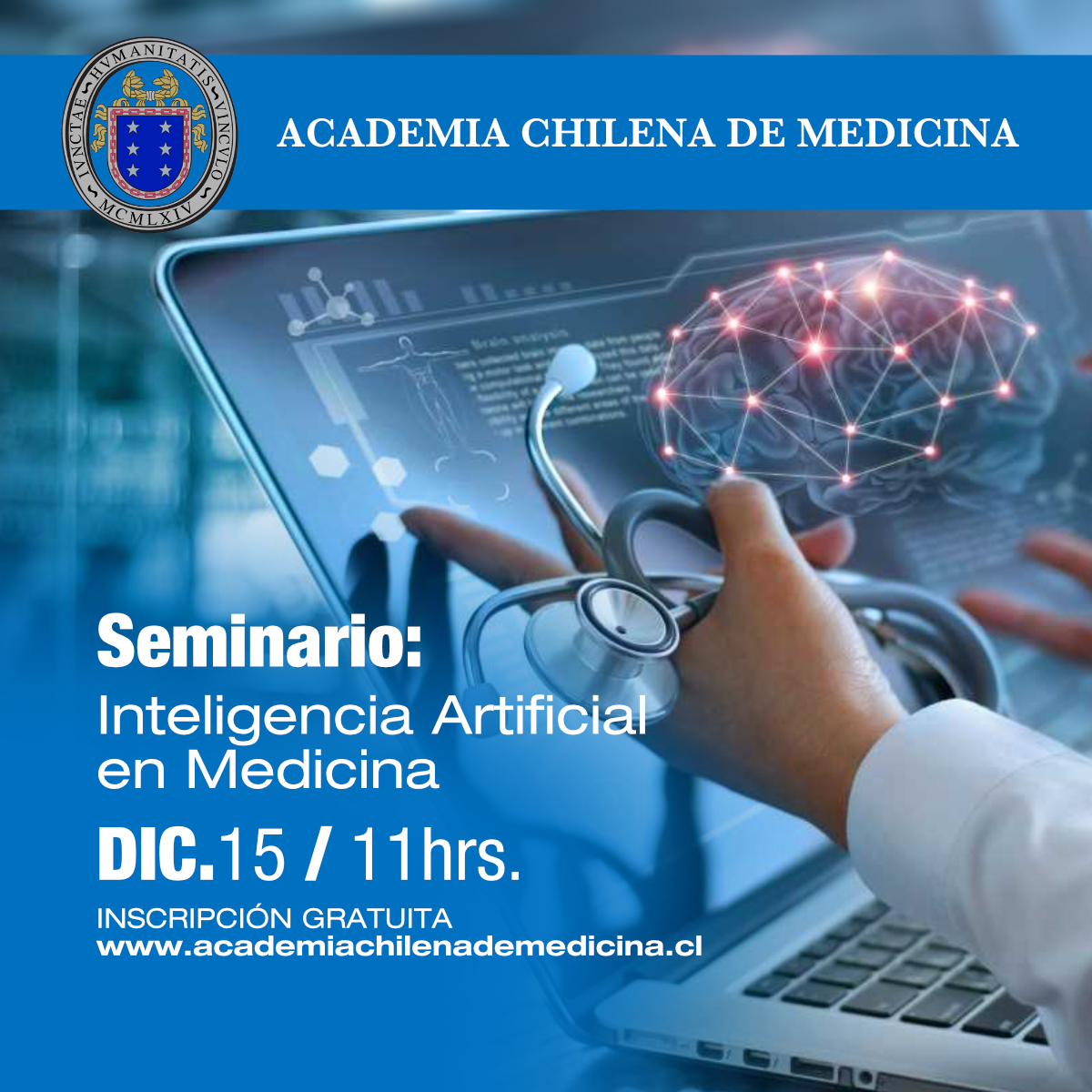 Seminario Inteligencia Artificial 15 de diciembre entre las 11:00 y las 13:30 transmisión telemática.
Actividad gratuita: reuna.zoom.us/.../tZIpdu6qpz……...
Toda la información y programa del Seminario: bit.ly/32nHvPS
#medicina #medicos #ciencia #COVID19 #virus #MinSalud