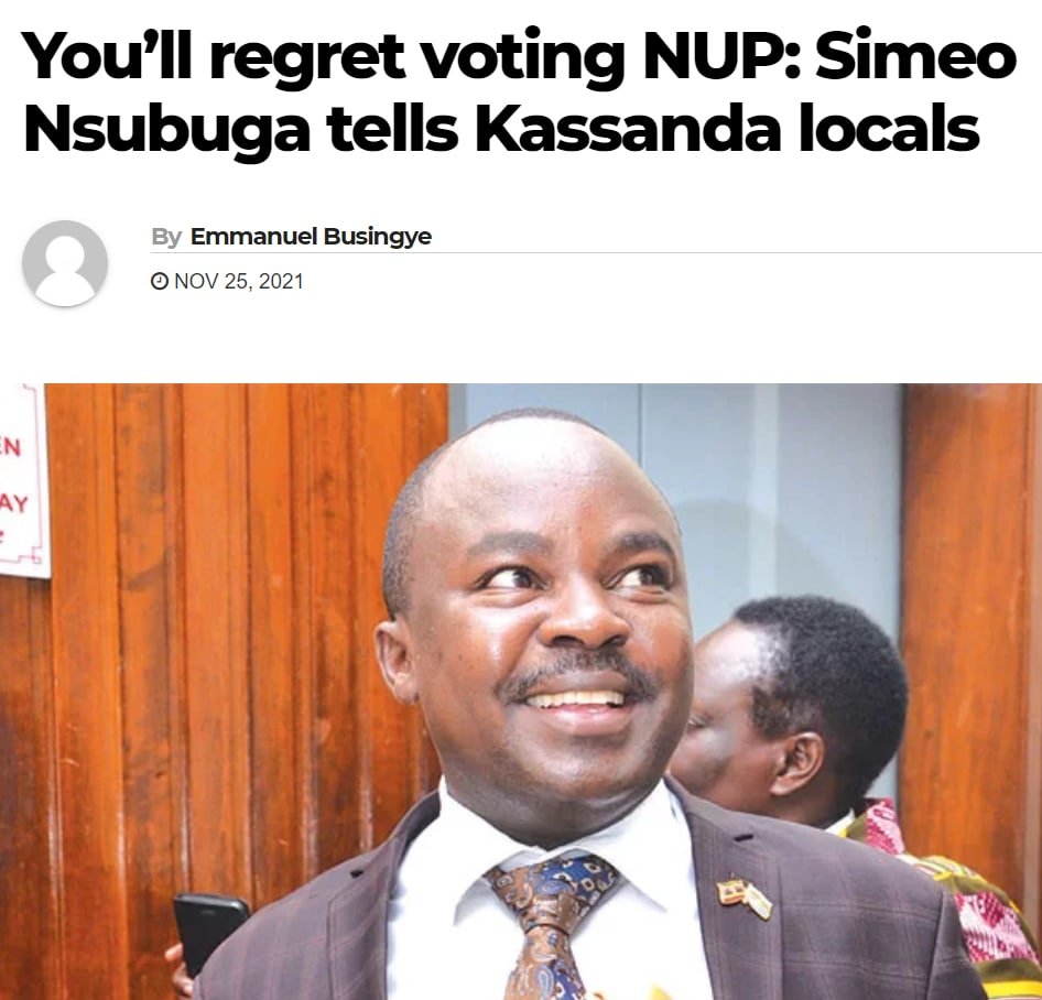 nnoryne55's tweet photo. GOLIATH  &amp; DAVID
#Simeo with his experience &amp; sharp shooters was REJECTED 
@kabuyefrankk young &amp; new found FAVOUR before the voters.
Dear #Frank don't accept this #greedy, #selfish, bully to humiliate you. Serve kassanda from the bottom  upwards  to the best of yr ability. https://t.co/5PFEGQ0xer