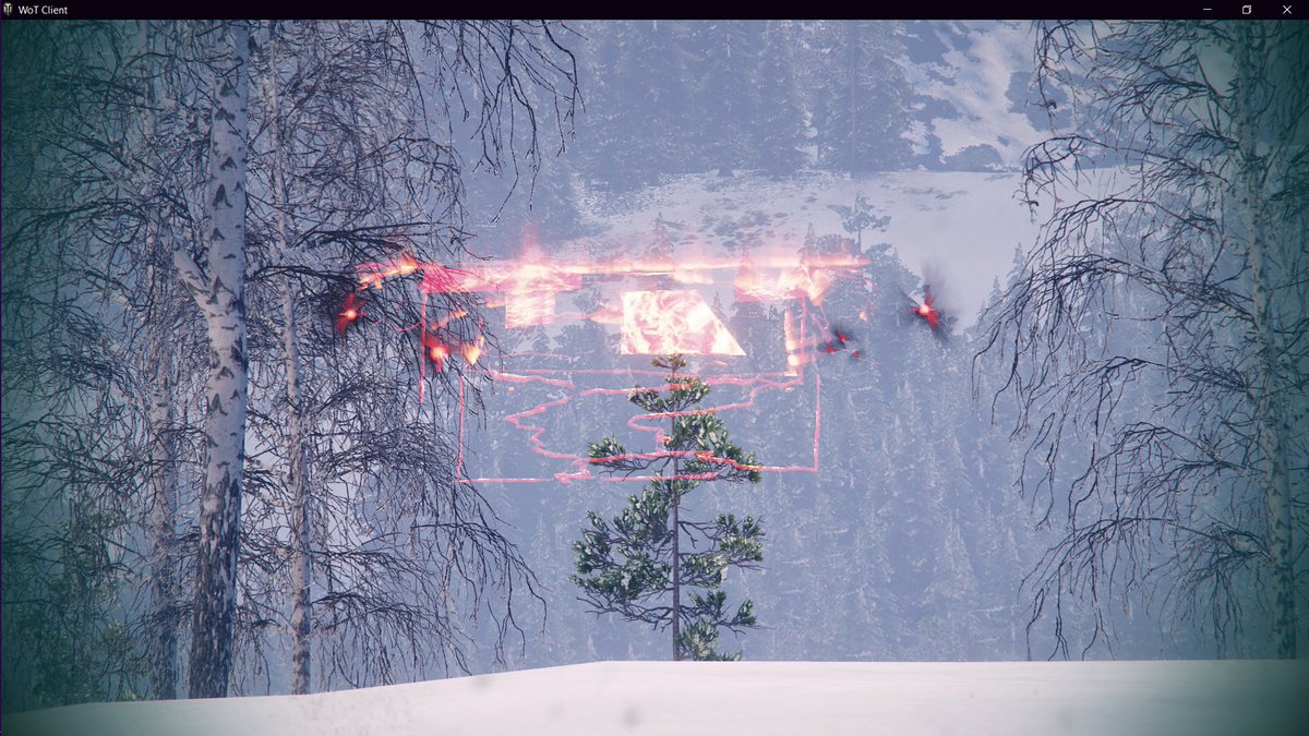 Kopilot98's tweet photo. I had a match on Mannerheim Line in #WorldofTanks and i noticed a red glowing light in the middle of the map. Does anyone know what this is ? https://t.co/2FJ3uw8Kt8