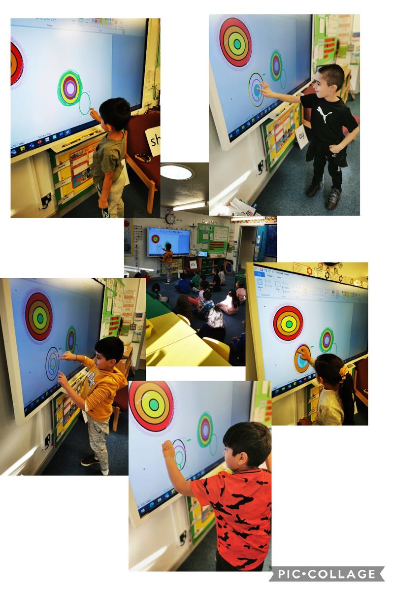 Rowlatts_TMET's tweet photo. Year 1 have been recreating Kandinsky's art work on paint. #rmcomputing #rmart #creativity #challenge https://t.co/c9uOeY1smC