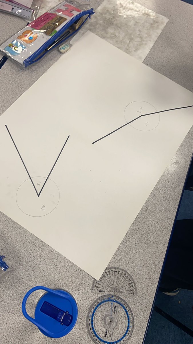 Rowlatts_TMET's tweet photo. Year 5 are investigating angles this morning using protractors #rmmaths #physicallearning #exploring https://t.co/YBs9YbI2FD