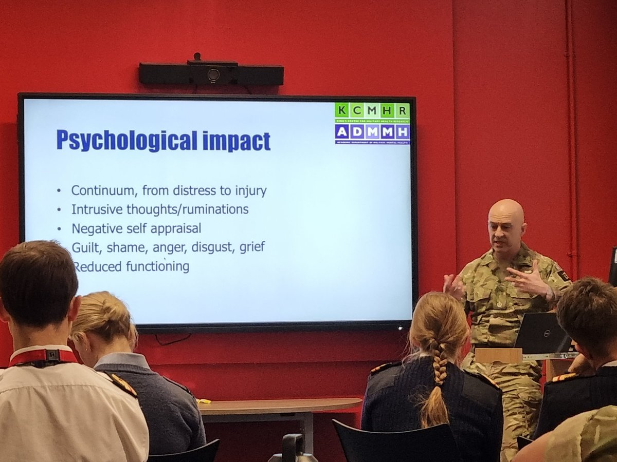 DrKate_King's tweet photo. #DefenceGPVTS lucky to have @amossimms & @RemoteQuack talking about moral injury this pm.
Lots to reflect on for @rcgp eportfolios; ethics, #DMSCheck health & wellbeing study, link to mental illnesses, self perception, role of military doctors, COVID-19...
@kcmhr https://t.co/dteKaLT96U