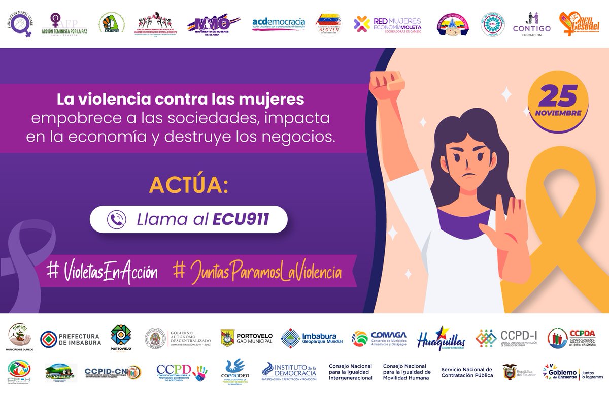 cnimh_ecu's tweet photo. La violencia contra las mujeres empobrece a las sociedades, impacta en la economía y destruye los negocios.

#VioletasEnAcción
#JuntasParamosLaViolencia https://t.co/lsfCMFt1CG