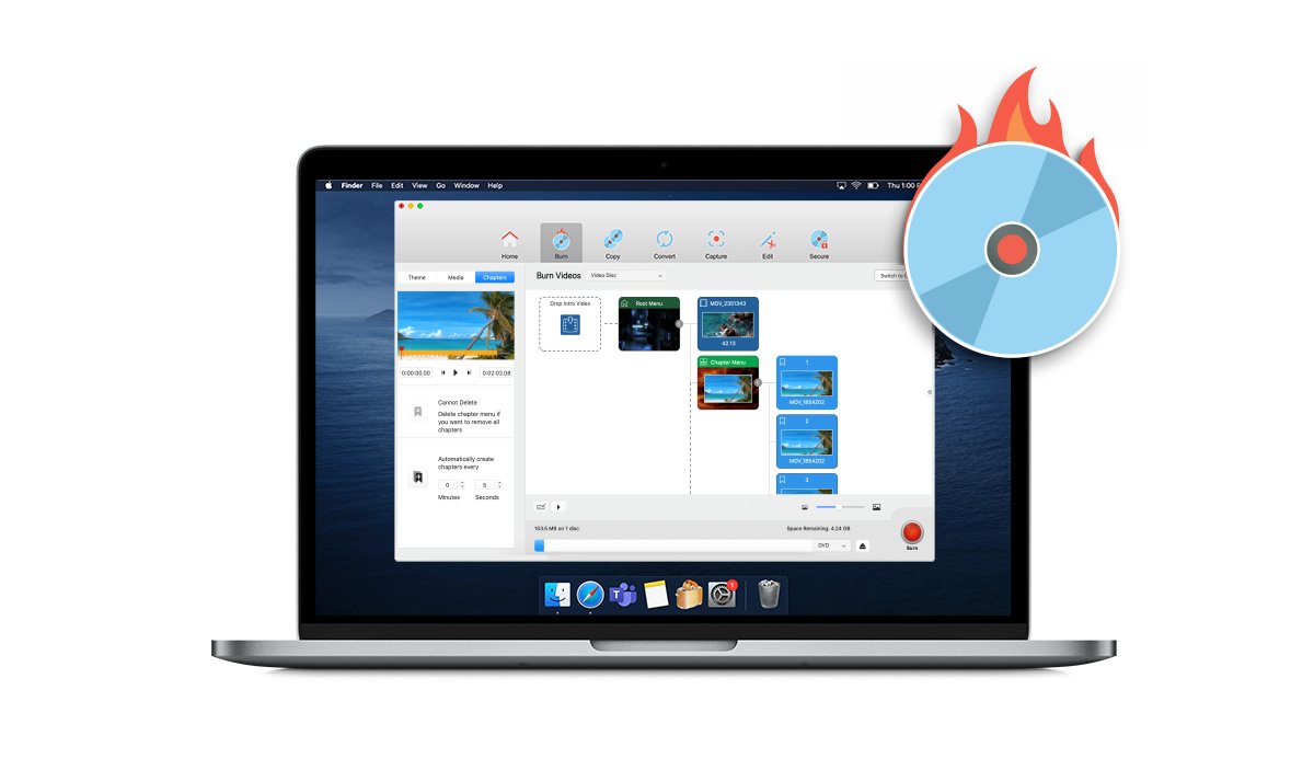 Roxio's tweet photo. The user interface in Toast 20 makes it simpler than ever to drag, drop, and get #creative. We've built the power of MyDVD menu creation into the central application to streamline your #workflow. https://t.co/1ueZwaQ19I https://t.co/koZnEiBHwZ