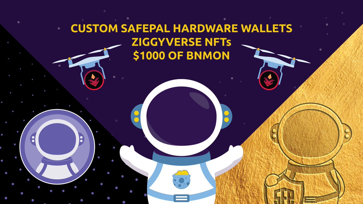Moonpot (@moonpotdotcom) on Twitter photo 🚨 SOCIAL POT ALERT 🚨
3 winners share:
🏆 3 Custom SafePal Hardware Wallets
🏆 3 Ziggyverse NFTs
🏆 $1000 of $BMON
To win, stake $POTS in Ziggy's Pot AND complete this form:
1⃣ Retweet, Like
2⃣ Follow <a href="/moonpotdotcom/">Moonpot</a> & <a href="/binamonok/">Gaming Metaverse of Monsters🦄 -</a>
3⃣ Tag 3 friends
forms.gle/wegJgE7ETQo4Lt… 🚨 SOCIAL POT ALERT 🚨
3 winners share:
🏆 3 Custom SafePal Hardware Wallets
🏆 3 Ziggyverse NFTs
🏆 $1000 of $BMON
To win, stake $POTS in Ziggy's Pot AND complete this form:
1⃣ Retweet, Like
2⃣ Follow <a href="/moonpotdotcom/">Moonpot</a> & <a href="/binamonok/">Gaming Metaverse of Monsters🦄 -</a>
3⃣ Tag 3 friends
forms.gle/wegJgE7ETQo4Lt…