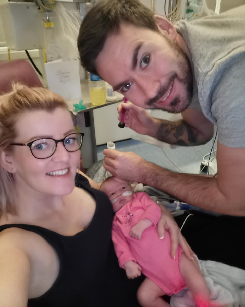 TheSCT's tweet photo. Two year old Ella has already undergone 37 operations due to a condition which prevented her oesophagus to fully form. With the help of Rainbow House, @RMHCUK and @CotsForTots, Ella's parents have always been by her side. Full story on Wales Online: https://t.co/v6F3Rd42K3 https://t.co/bqpkDfEmAP