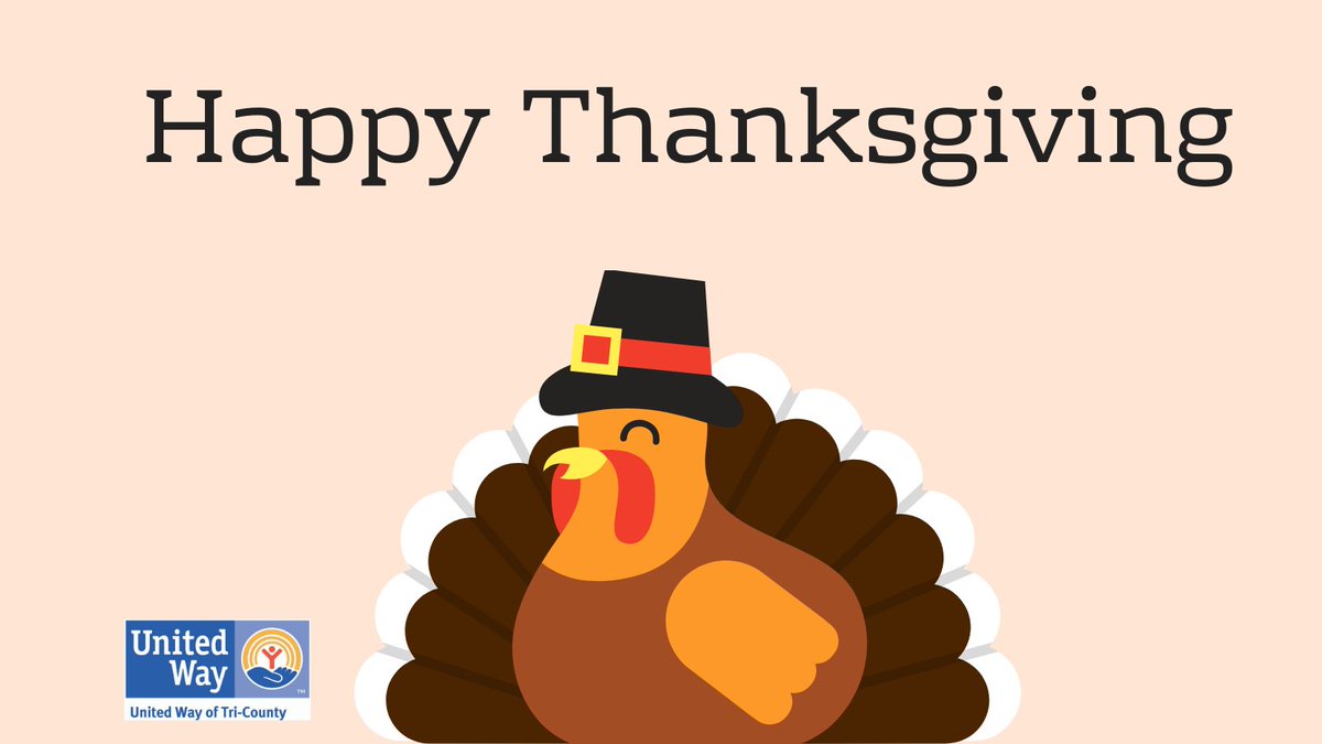 uwoftc's tweet photo. From all of us at the United Way of Tri-County, we wish you and your families a happy Thanksgiving. Today we give thanks for each of you who makes our communities vibrant, who asks for help during hard times &amp; who supports your neighbors when and however you can. https://t.co/7NgQo5CkML