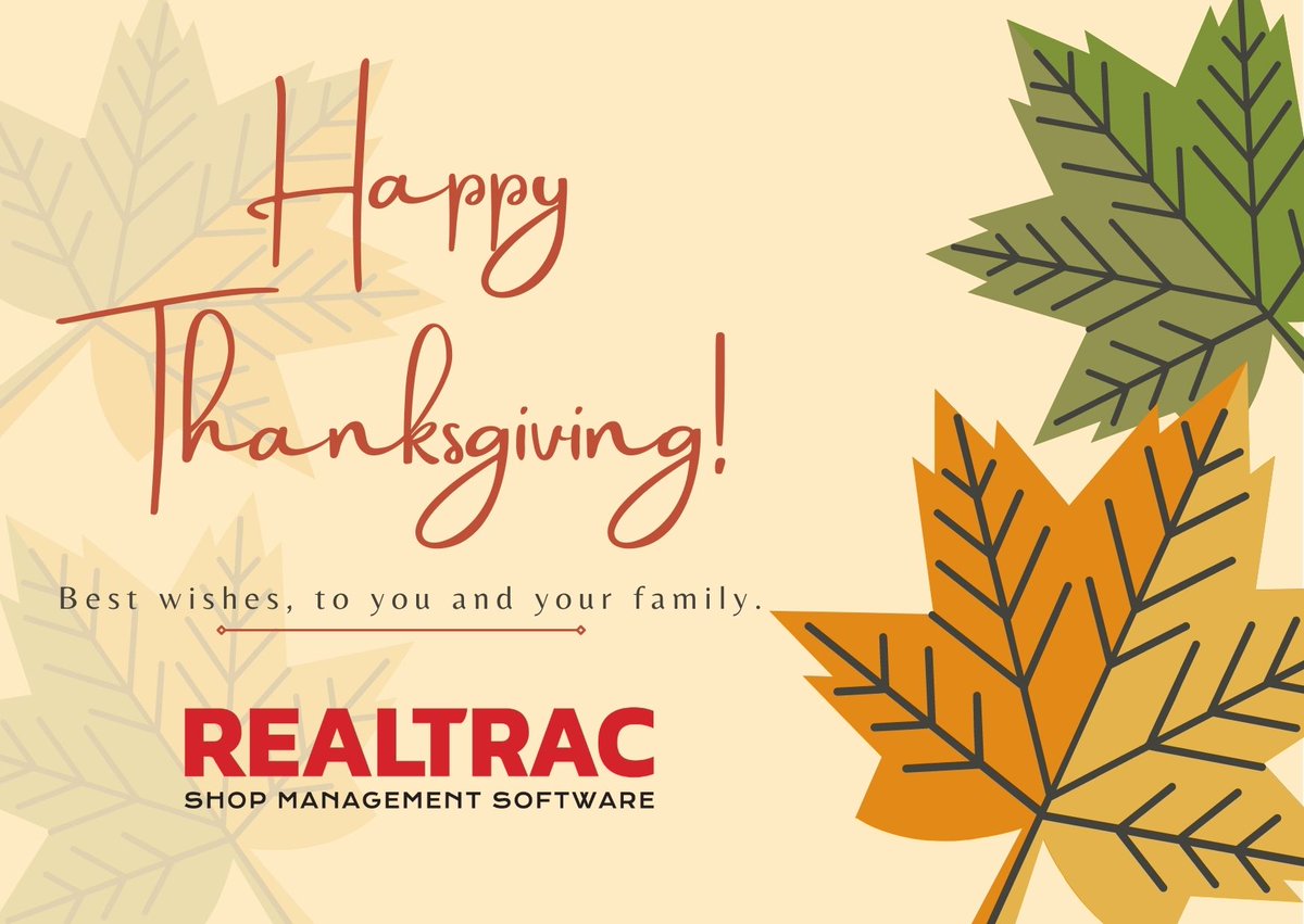 RealtracERP's tweet photo. Wishing you and your families a happy and healthy Thanksgiving! https://t.co/CQWqPT6fBp