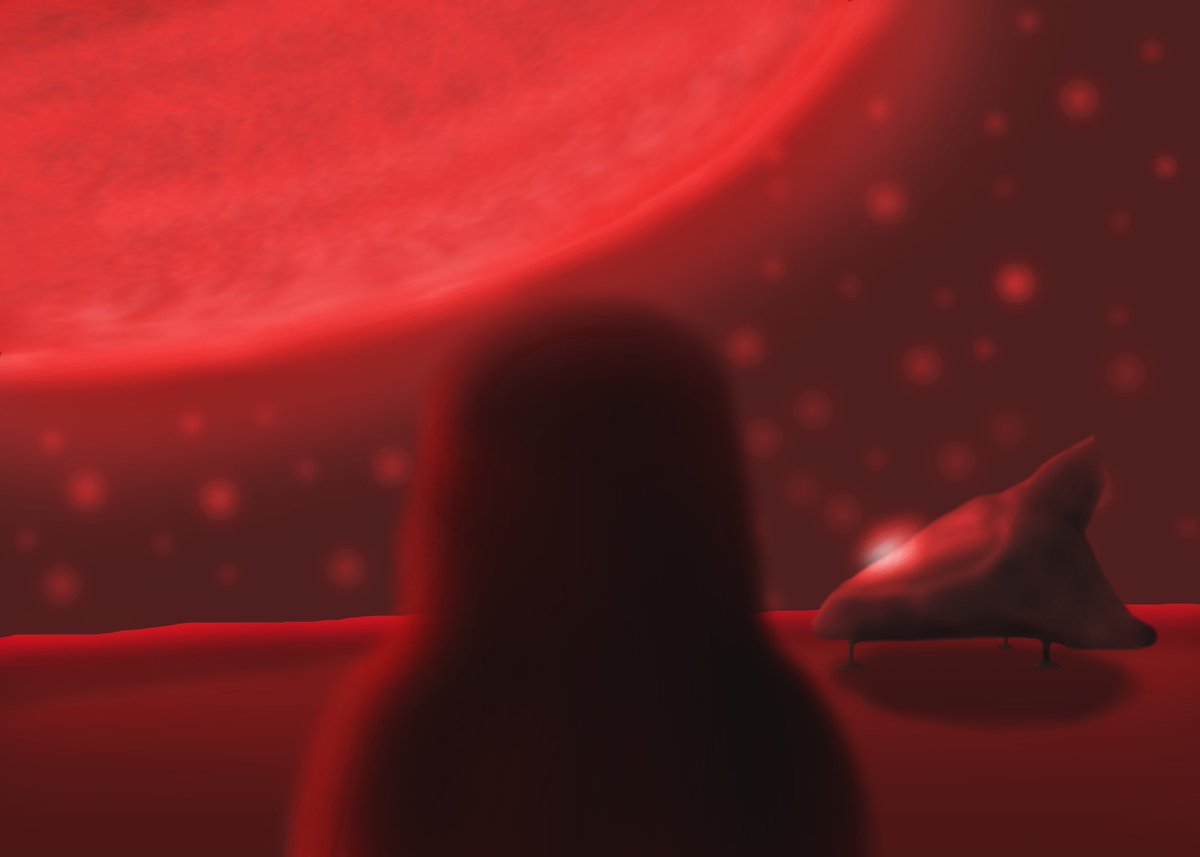 RevolverEloise's tweet photo. Been a while since I've properly posted anything, so I'mma plop an art piece that I'm super proud of here. I made it for one of my art classes! https://t.co/7RGfknXL6J
