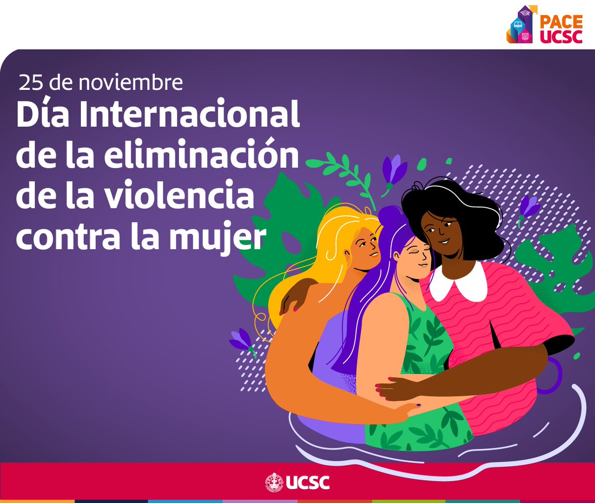 paceucsc's tweet image. La violencia contra la mujer, es un acto que no debemos permitir. Te invitamos a reflexionar en torno al tema junto a tus amigas/os, familiares y cercanos, para que así avancemos hacia una sociedad más justa y equitativa donde la violencia hacia las mujeres no tenga cabida.