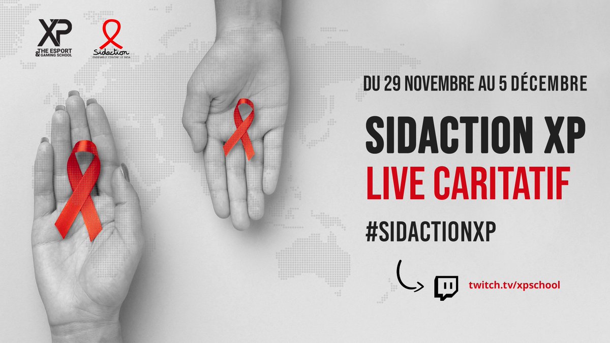 ÉVÉNEMENT XP ✨

Pendant une semaine, nos étudiants présents sur nos 8 campus vont se mobiliser pour soutenir le <a href="/Sidaction/">Sidaction</a> sur #Twitch !

📅 Du 29/11 au 05/12
⏰ Live à partir de 9h 
🔗 twitch.tv/xpschool

On compte sur vous ! 🎗️ 
#SidactionXP #IonisContreleSIDA