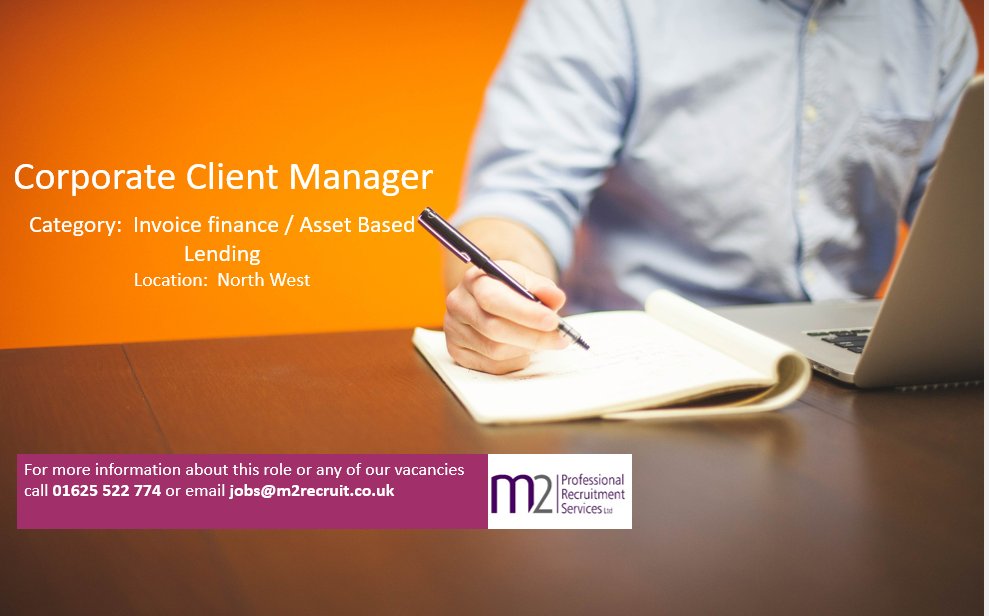 *** New Opportunity *** Corporate Client Manager - Invoice Finance / Asset Based Lending - North West - See more at: lnkd.in/eY8MRBaa #opportunity #clientmanager  #invoicefinance #assetbasedlending