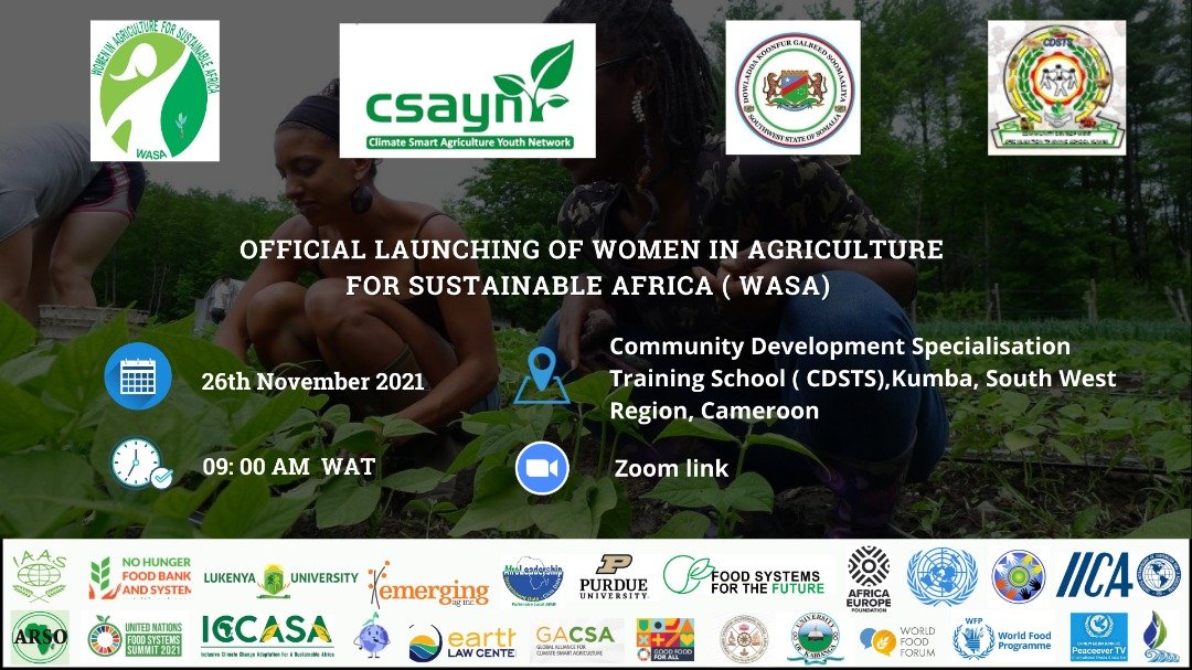 GcuCsayn's tweet photo. We are delighted to announce the launch of our new flagship program – Women in Africa for Sustainable Africa #WASA. 

Empowering women in entrepreneurship is vital if we truely want to achieve #SDGs by 2030

Learn more: https://t.co/fTCvrMWqLq

#GCSAYN @UN_Women @WFP_Cameroon https://t.co/mVcDtqVIgv