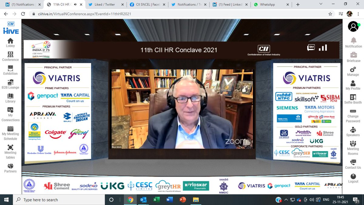 CIIKOLCOE's tweet photo. "HR is not about HR , it's about delivering value to all the stakeholders"
- Dave Ulrich @dave_ulrich
Speaker, Author, Professor, Thought Partner on Human Capability (talent, leadership, organization, HR)
#ciihrconclave #poweringgrowth https://t.co/b1B61zA295
