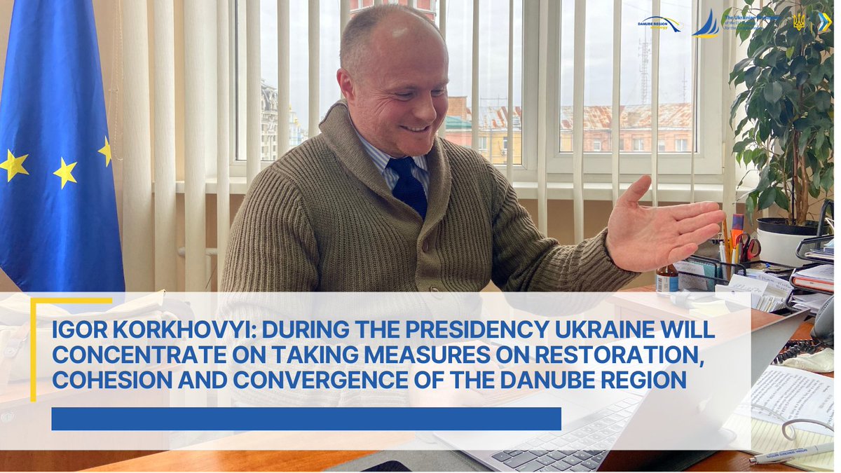 NC <a href="/Korkhovyi/">Igor Korkhovyi</a>  presented the Programme of Ukrainian Presidency for 2022 at PA11 and PA5 meetings.
Ukraine will concentrate on taking measures on restoration, cohesion and convergence of the Danube region.
More: cutt.ly/YTCpPxn
<a href="/EUSDR/">Danube Region Strategy</a> <a href="/StefanishynaO/">Olga Stefanishyna</a>