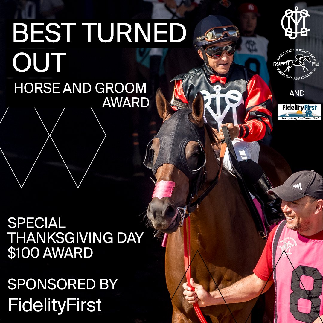 LaurelPark's tweet photo. We are excited to announce our partnership with @mdhorsemen for the Best Turned Out Awards, honoring the unsung heroes of racing. Today, winners will be awarded a $100 gift card provided by #FidelityFirst. https://t.co/ZUPcklP1yE
