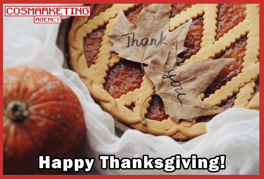 COSMarketingPro's tweet photo. Happy Thanksgiving from our #CosMarketing Family to yours! We are #Thankful for you! 🦃

 Call us at 407-334-9378! We’re dedicated to creating a unique package just for you to help your #business #grow!
https://t.co/yByqbb9He2
.
.
.
#thanksgiving #marketing https://t.co/2HStIh84IX
