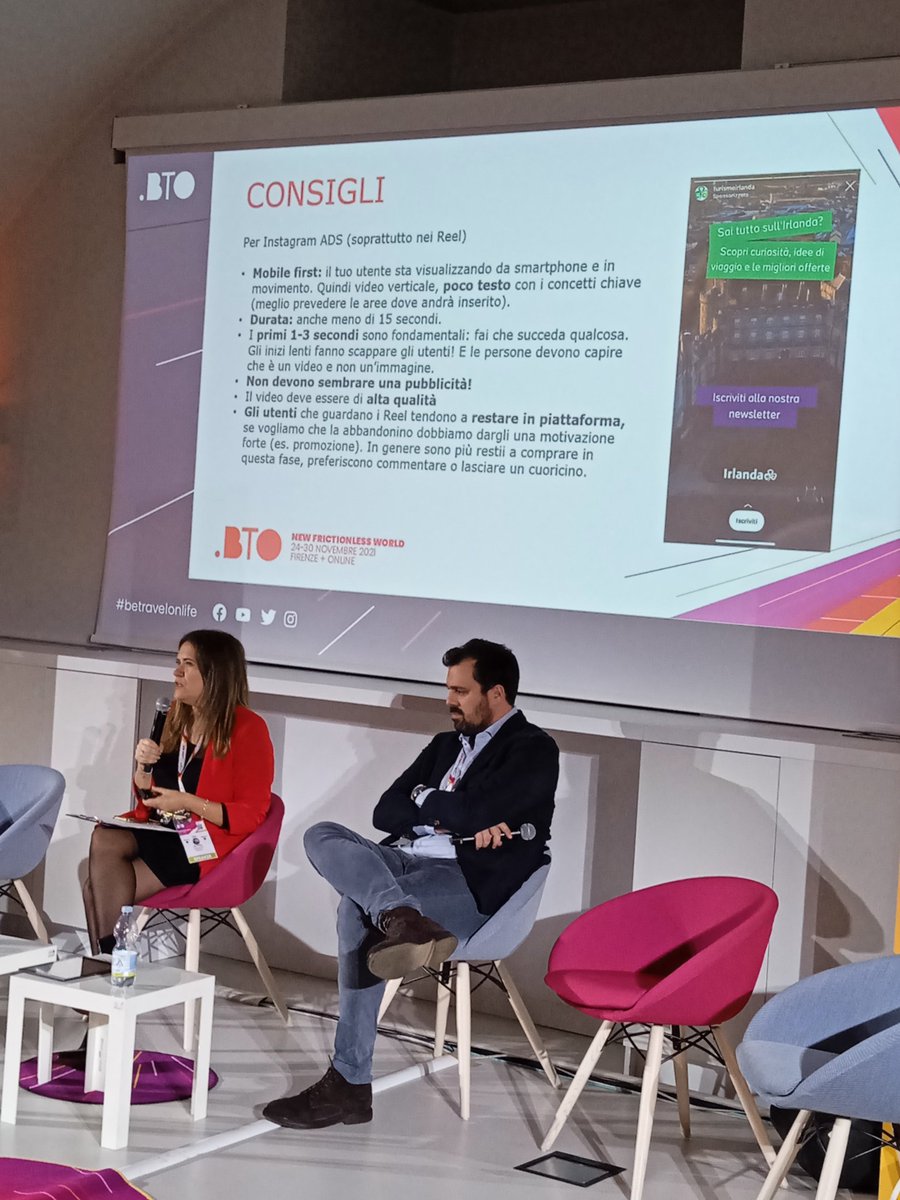 LuisaGhion's tweet photo. É sempre un piacere ascoltare @nelli che ci da consigli per la nostra Video Advertising Strategy #betravelonlife #BTO2021 https://t.co/ygvNo1uLXw