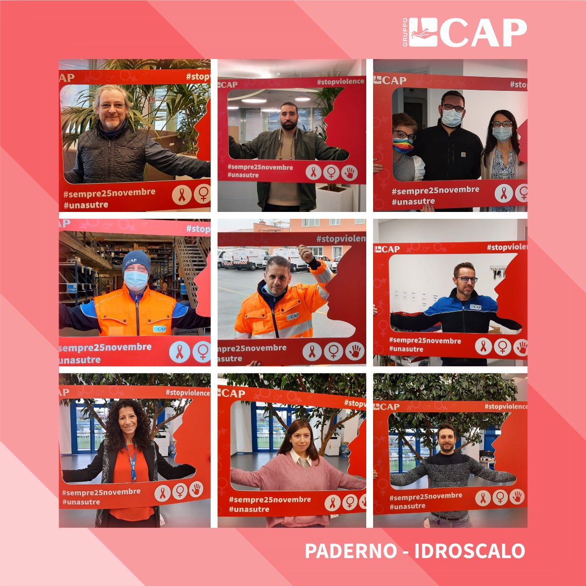 gruppocap's tweet photo. #GruppoCAP celebra la Giornata internazionale per l’eliminazione della violenza contro le donne. Insieme alle nostre persone diciamo basta alla violenza e alla discriminazione nella vita professionale e personale. #sempre25novembre #unasutre #stoviolence https://t.co/yaZMXoqQyY
