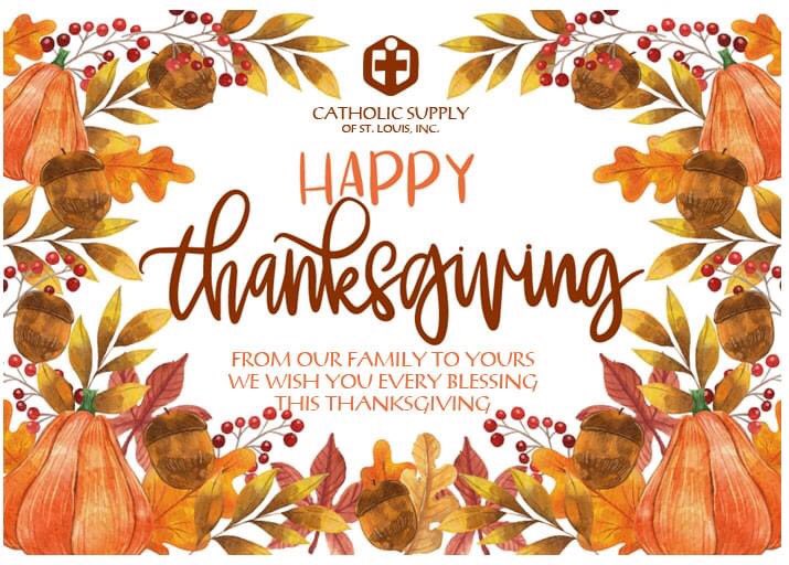 catholicsupply's tweet photo. Happy Thanksgiving!
We're thankful for you!
BLACK FRIDAY STARTS ONLINE TODAY! SHOP NOW: https://t.co/cceMpzKhdV https://t.co/KYMEXSzXvI