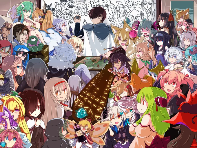 折角のお祝いタグなので私も過去のアートコン絵再掲して画面をワチャワチャさせますね!
#アイギス王国交流会 