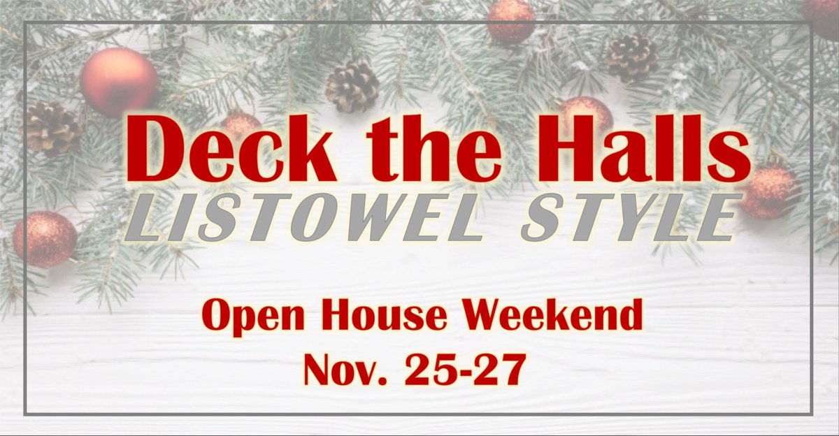 DiscoverListow1's tweet image. Deck the Halls and the Winter Bench Selfie Contest Starts Today!  We can&apos;t wait to see you!  #discoverlistowel #deckthehalls #contestime