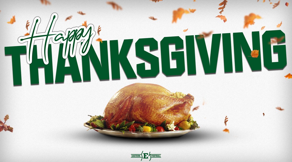 EMUFB's tweet photo. Happy Thanksgiving! 🦃

#ETOUGH ⛓️ #BeDifferent https://t.co/lYfTX3GMs5
