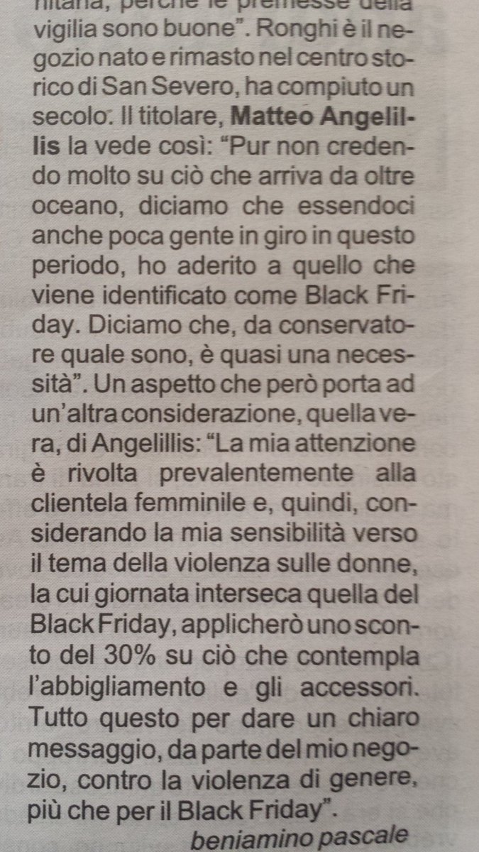 RONGHI1920's tweet photo. Lo stralcio di un articolo sul quotidiano l'Attacco di oggi: #RONGHI contro la violenza sulle donne https://t.co/muJLZuBeGg