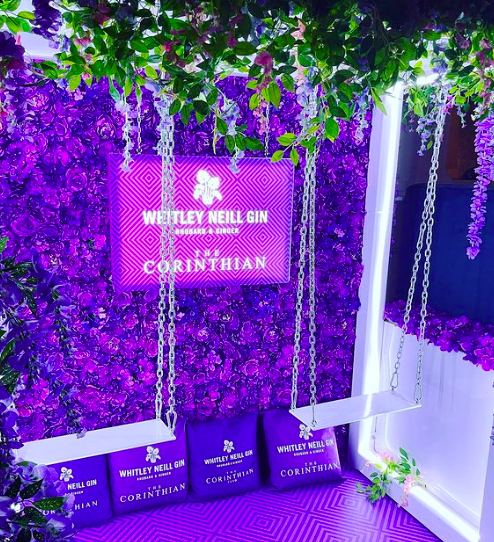 EvolveGroup4's tweet photo. What could be better than being on a swing with a Whitley Neill Gin in your hand in the beautiful Corinthian Club?! Another stunner of an activation complete! Get down to have a swing for yourself! #corinthianclub #whitleyneill #gin #glasgow #lightbox #signage #evolveactivations https://t.co/fdyrT72xrs