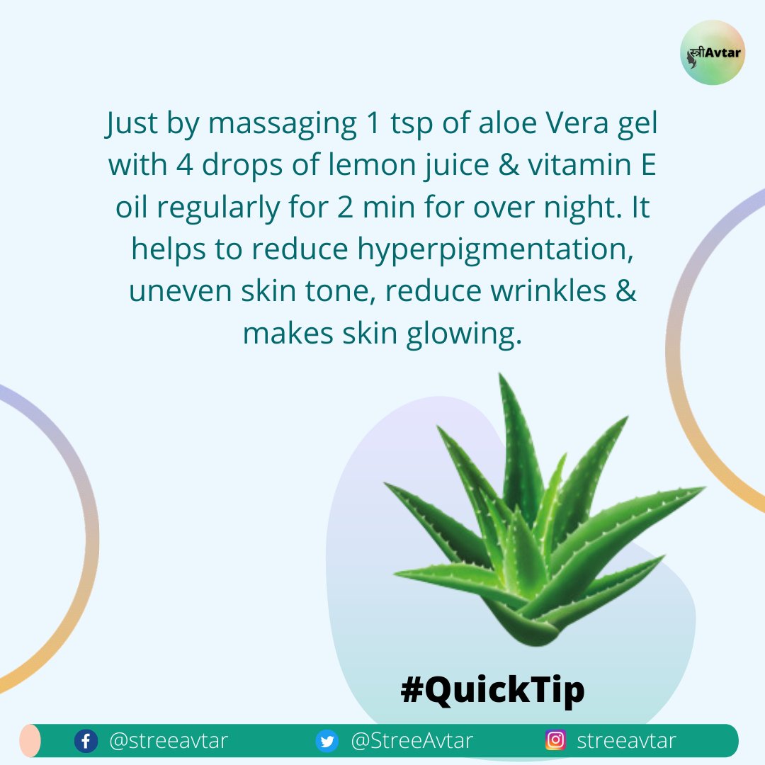 StreeAvtar's tweet photo. Follow our page @streeavtar for such easy quick tips that will do wonders In your life.
#quicktips #tips #womensupportingwomen #womentips #thursdayvibes #girls #naturalbeauty #aloeveragel #lemon #woman https://t.co/D4CJu43dhr