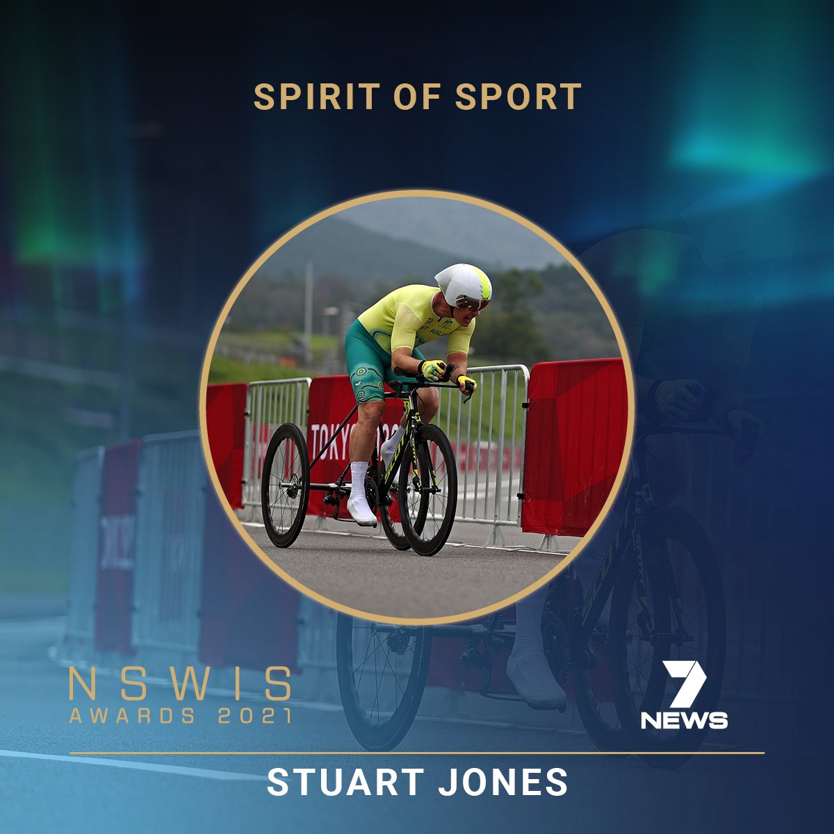 Congratulations to Stuart Jones, who has taken out our <a href="/7NewsSydney/">7NEWS Sydney</a> Spirit of Sport award! 

Stuart’s display of display of Paralympic spirit and sportsmanship won the hearts of the public to secure the award.

Thank you to everyone that voted!