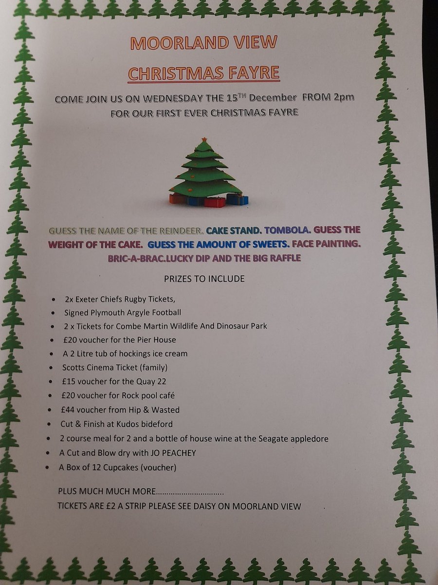 Debihari4780's tweet photo. #Moorlandviewcrew Christmas Fayre - planning is underway.  Organised &amp; led by our amazing ward activity worker Daisy, with great raffle prizes, amazing donations - thank you! and much much more!  #awesomestaff #generousbusinesses @SallyBurgess8 @lizmoakes @DPT_Jobs @DPT_NHS https://t.co/WiuD6Pn811