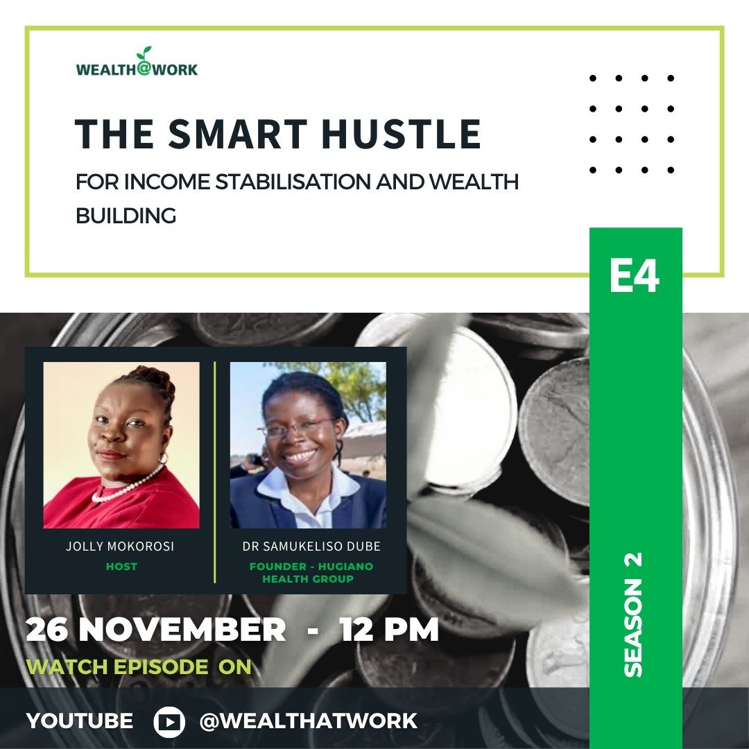 AfrWealthAtWork's tweet photo. 😀👉Catch @JollyMokorosi in conversation with the Founder &amp; Director of the Hugiano Health Group, Dr Samukeliso Dube - tomorrow @12pm (SAST) on Youtube.📺  #southafrica #WealthAtWork  #wealthbuilding #ThursdayThoughts #blackfamily  #womenempoweringwomen #wealthmanagement https://t.co/qMfrRLXGd2
