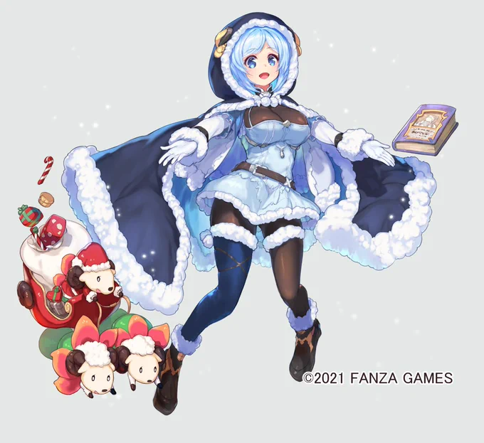 バロメッツのMerryなバーニングクリスマス☆が始まってるよおおお!!
FANZA GAMES様の「ふるーつふるきゅーと!」にてバロメッツ(Xmas)さんを描かせていただきました。
まさかの3回目にして今年の最多出場キャラだそうです。ありがたい事でございます! #ふるふる 