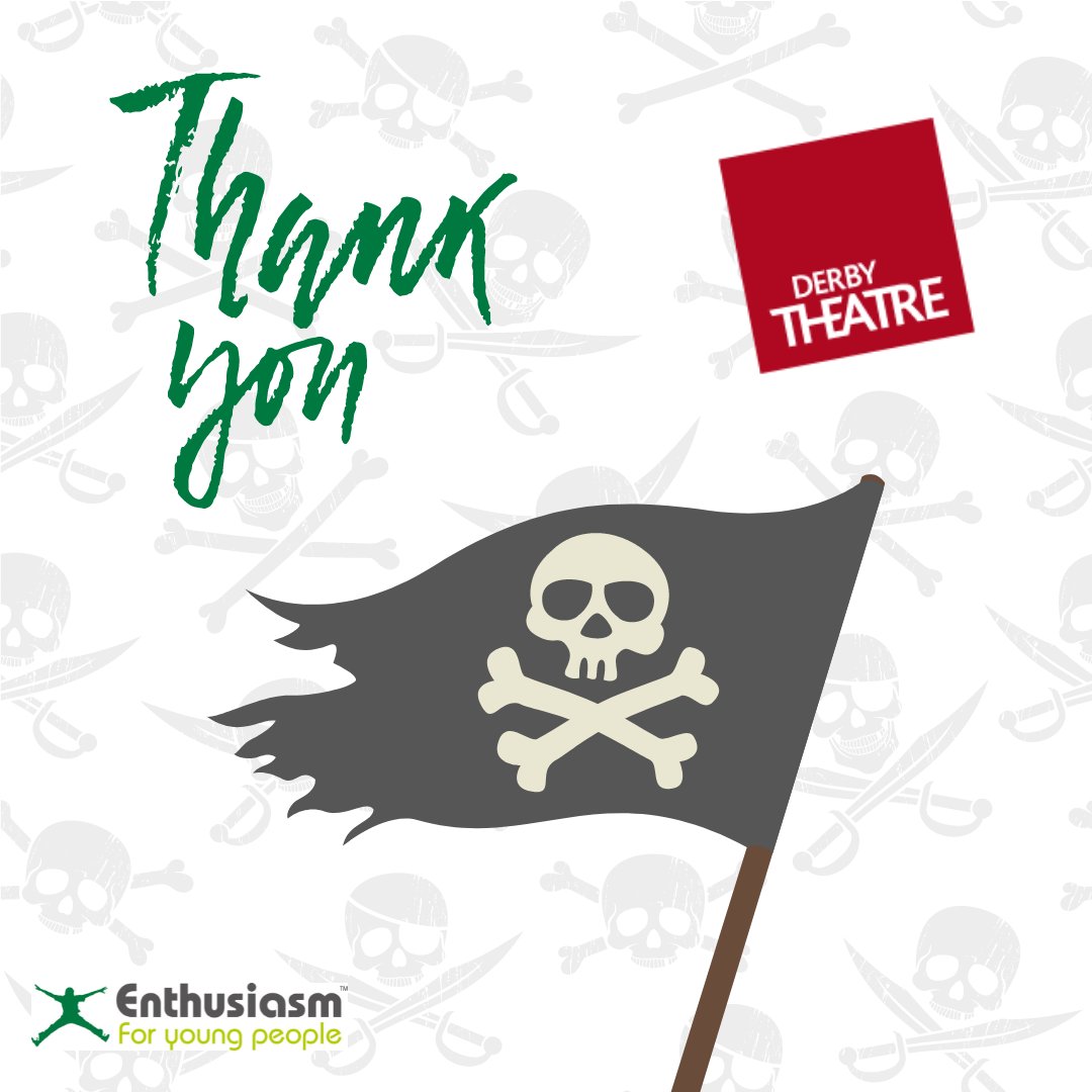 Thank you <a href="/DerbyTheatre/">Derby Theatre</a> for 20 tickets to see 'Treasure Island' next Tuesday! We can't wait! #thankyou #theatre #pirates #derby #theenthusiasmtrust