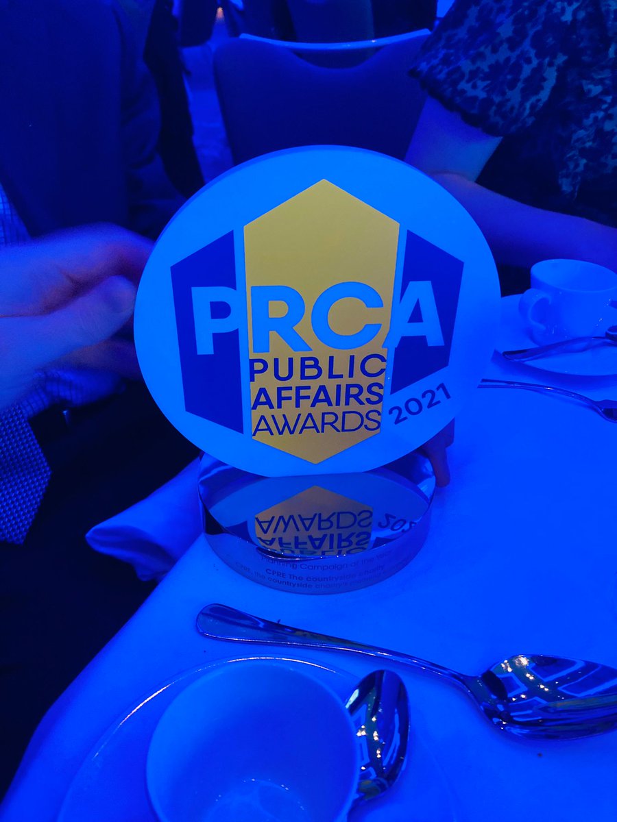 We're delighted to have won the <a href="/PRCA_HQ/">PRCA</a> #PRCAPublicAffairsAwards for our planning campaign! 🏆 

Thank you so much to all our supporters, local groups, and the planning coalition for helping us make this such a successful campaign! 💚