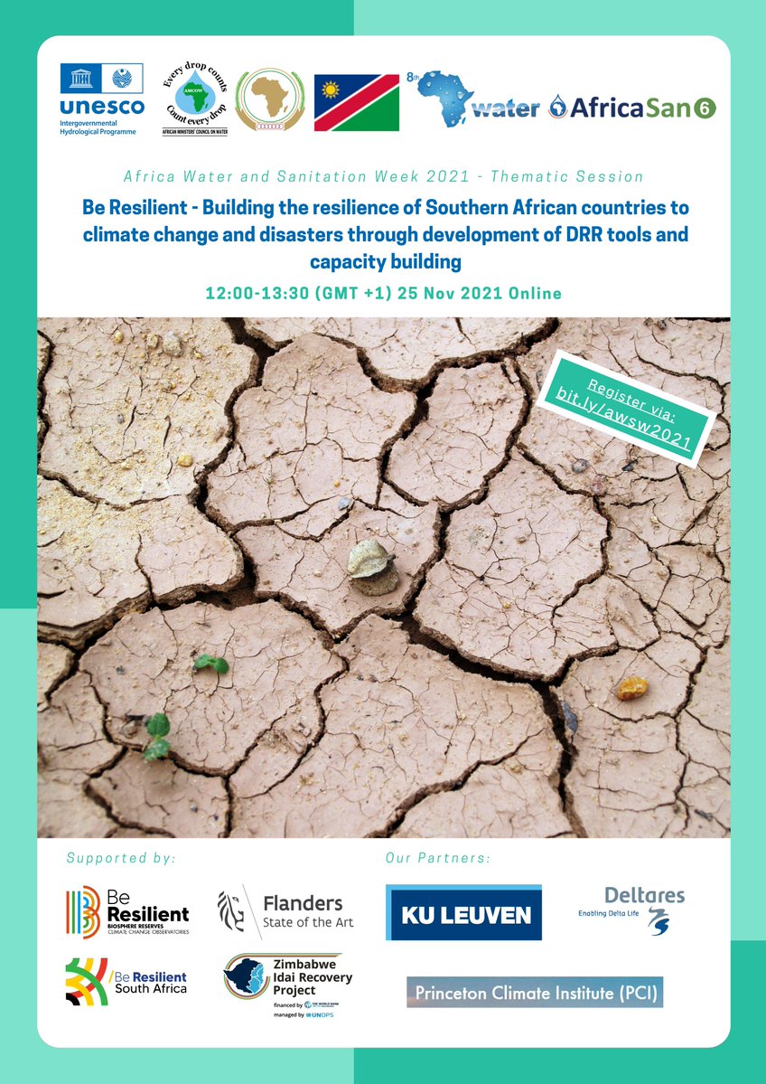 unescoWATER's tweet photo. How can nations face threats posed by #waterdisasters?
This was a topic raised at @COP26 .
Join us today at 12h, to discuss on #Flood & #Drought Monitoring & Early Warning systems in a session entitled "Be Resilient".
Register👉https://t.co/pxw05z0gG9
#AfricaWAAW https://t.co/ri9JN62EVD