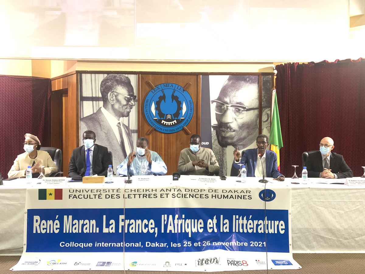 UCAD_Senegal's tweet photo. #Colloqueintern René Maran à l’#ucad 
#kebetu #compublique #flsh https://t.co/8iZNBJjhmQ