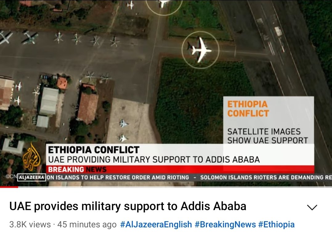 peterbelayneh's tweet photo. #UAE involvement in supporting the dying #Abiy's regime on his #TigrayGenocide.
Coverage on Aljazeera. #Tigray is fighting multiple powerful forces to defend #Tigray from extermination.
@SecBlinken   @CNN  @BBCNews @CBSNews
https://t.co/rZ7kXRvY1j https://t.co/uacYkc69mM