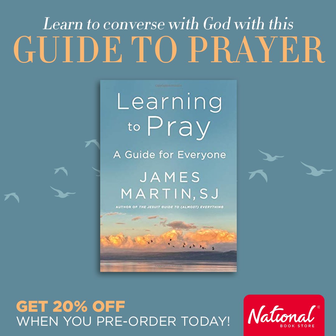 nbsalert's tweet photo. PRE-ORDER Learning to Pray: A Guide for Everyone for only P687 (SRP: P859) and SAVE P172. Add to cart and check out now: https://t.co/7gmCBnvVet.

#LearningToPray #JamesMartin #Faith #Pray #Prayer #Prayers #Praying #Book #Books #BooksPH #NBSbookstagram #NationalBookStore https://t.co/MK8nxTYoJR
