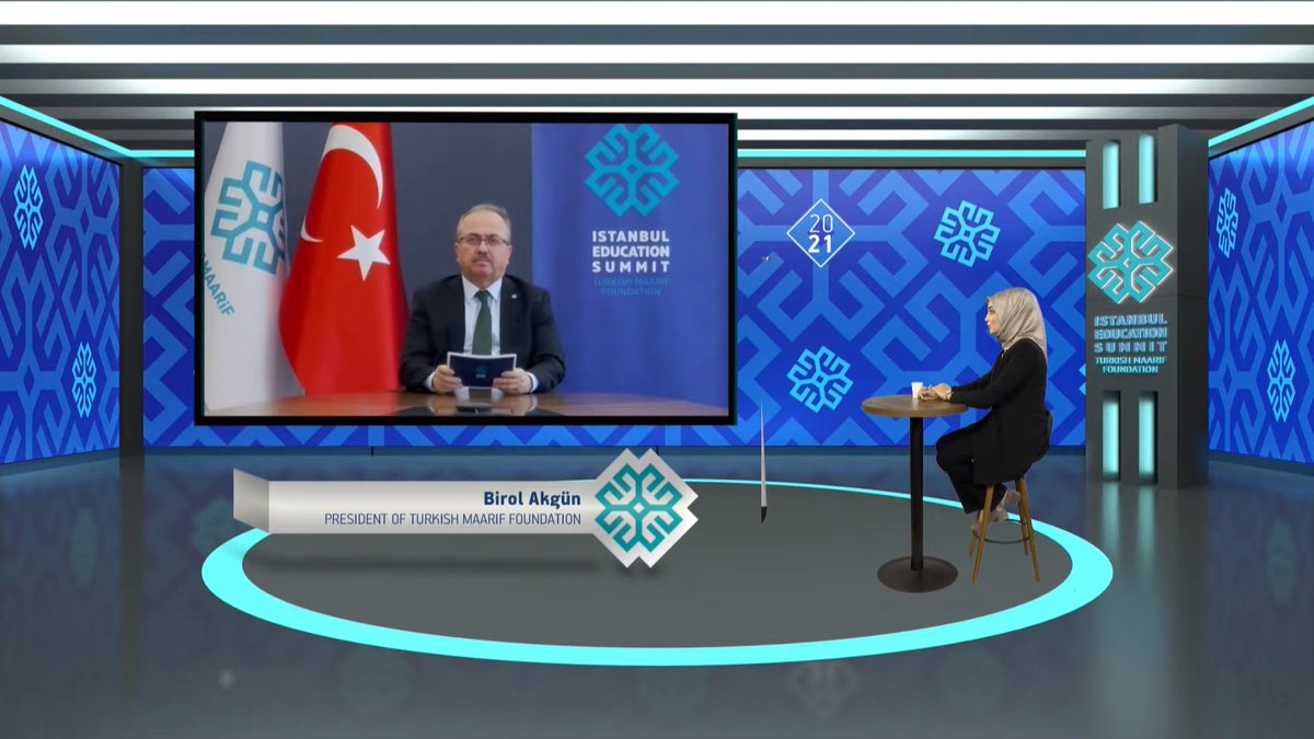 TMaarifENG's tweet photo. With the attendance of President @RTErdogan as a guest of honour, the Istanbul Education Summit has officially begun with the opening speech of TMF president Prof. Dr. @Birol_Akgun.

#IstanbulEducationSummit https://t.co/tMPqZJJ00p