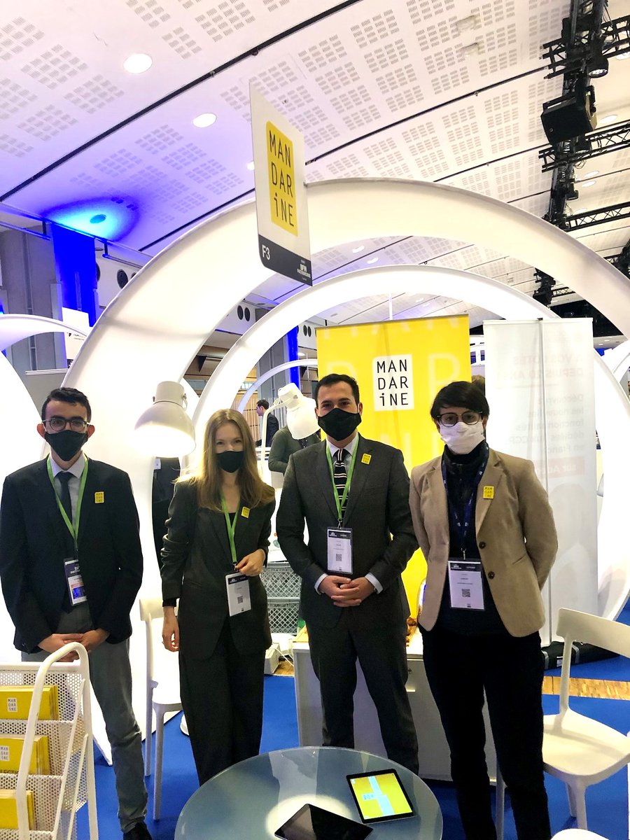 #SommetBFMPatrimoine Venez rencontrer l'équipe Mandarine au stand F3 ce jeudi 25 novembre au Carrousel du Louvre à Paris 💛